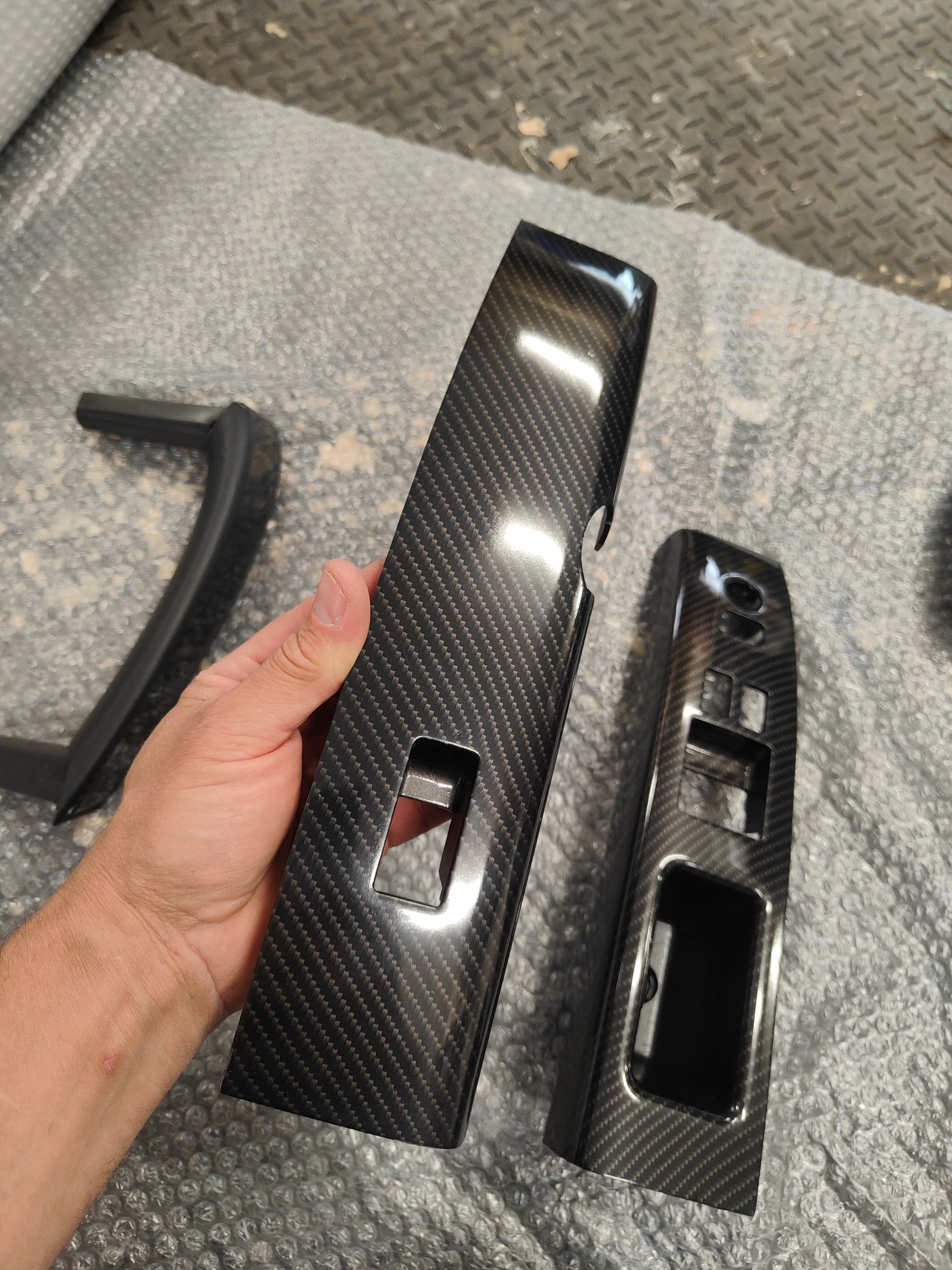 350z DE door handles hydrodip carbon