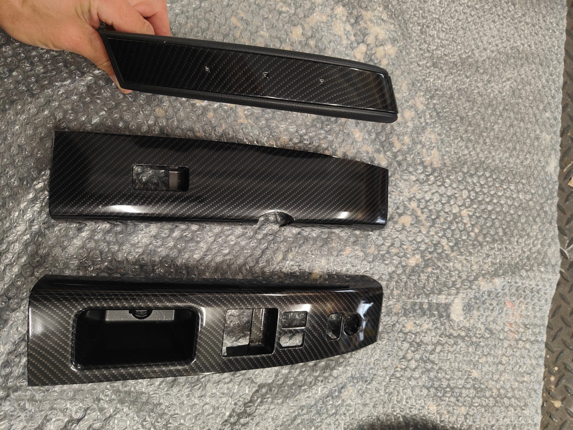 350z DE door handles hydrodip carbon